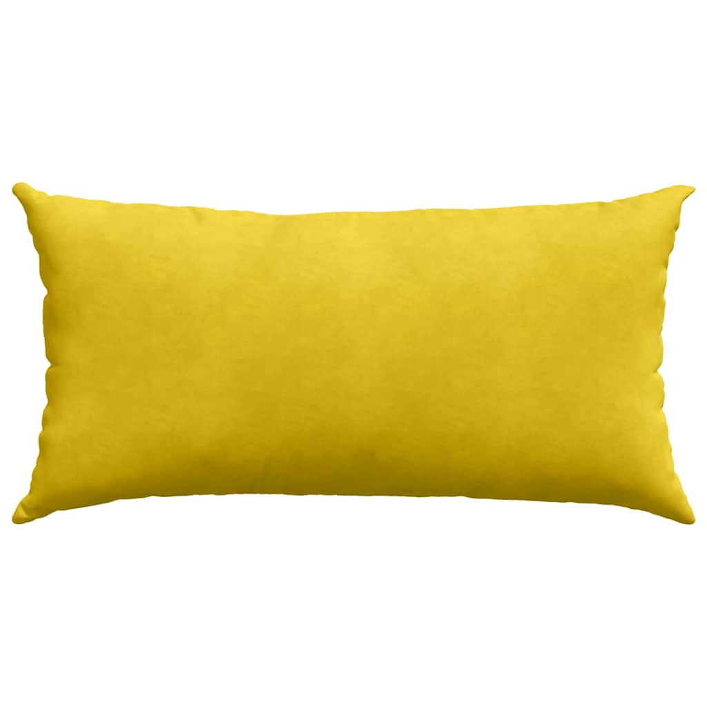 Sofakissen 2 pcs Gelb 80 x 40 cm Cordstoff