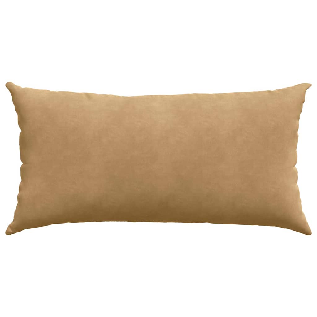 Sofakissen 2 pcs Braun 80 x 40 cm Cordstoff