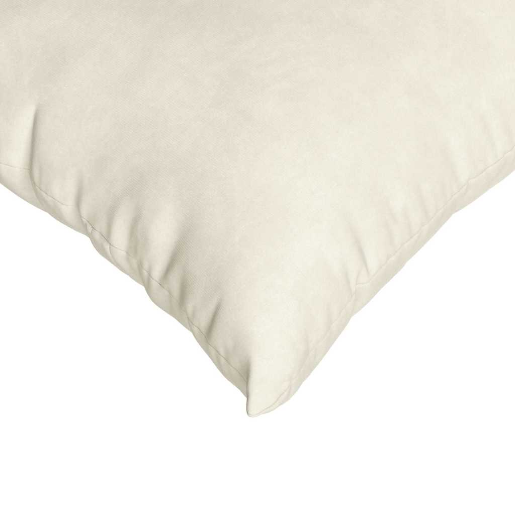 Sofakissen 2 pcs Creme 80 x 40 cm Cordstoff