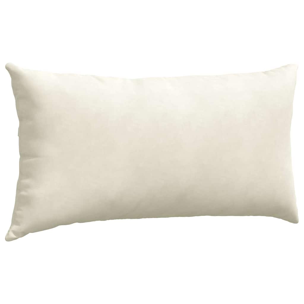 Sofakissen 2 pcs Creme 80 x 40 cm Cordstoff