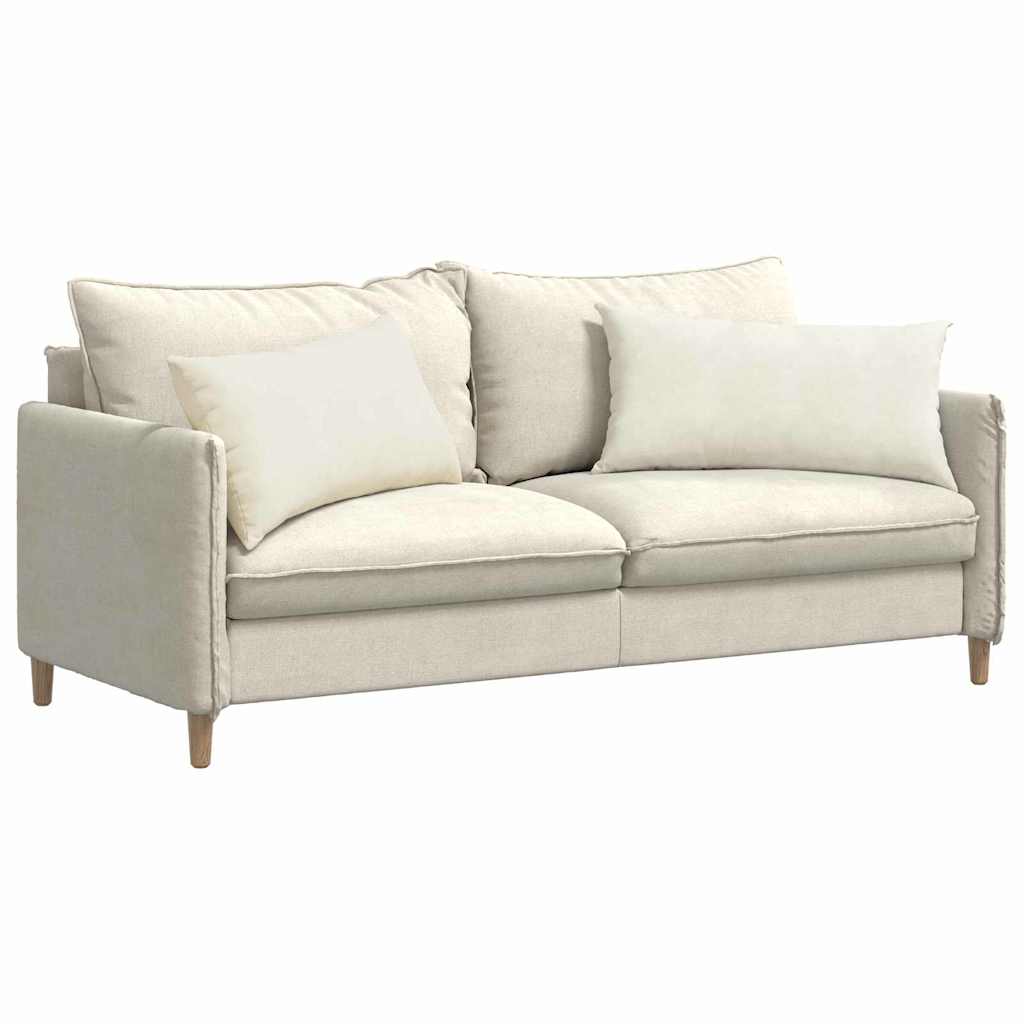 Sofakissen 2 pcs Creme 80 x 40 cm Cordstoff