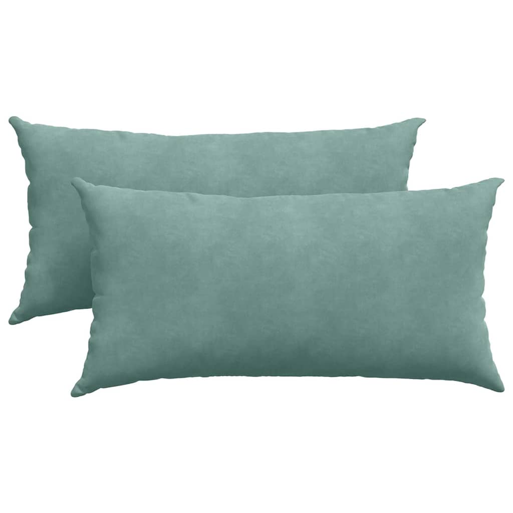 Sofakissen 2 pcs Meergrün 80 x 40 cm Cordstoff