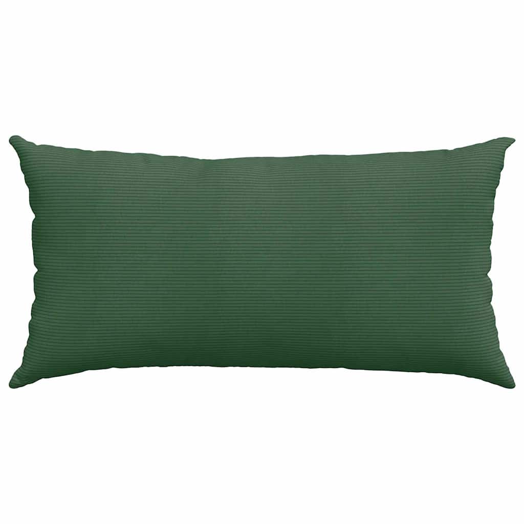 Sofakissen 2 pcs Dunkelgrün 80 x 40 cm Cordstoff