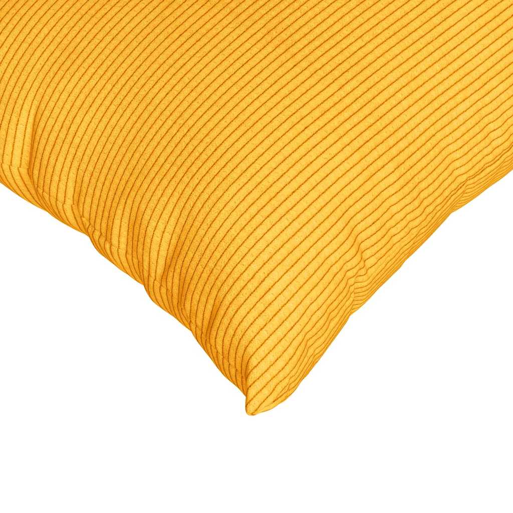 Sofakissen 2 pcs Helles Gelb 80 x 40 cm Cordstoff