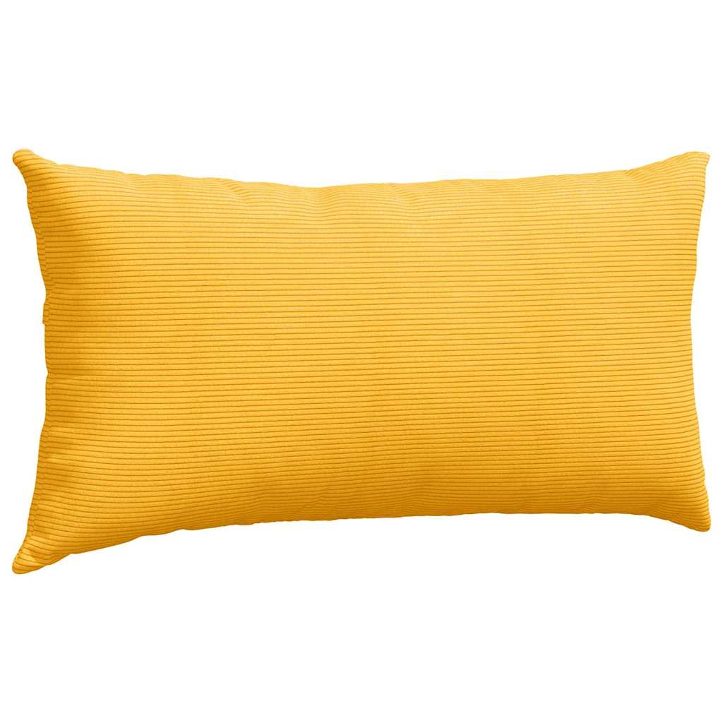Sofakissen 2 pcs Helles Gelb 80 x 40 cm Cordstoff