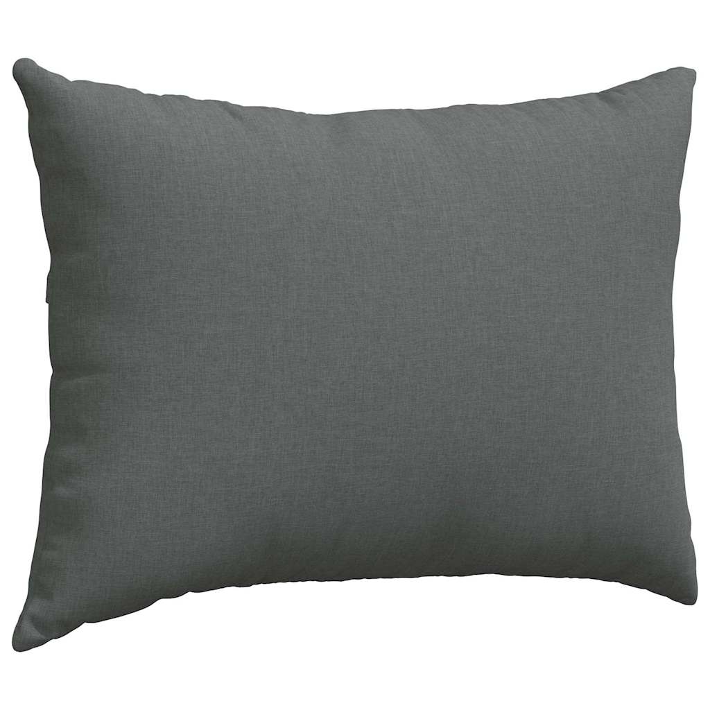Sofakissen 2 stk. Stoff Dunkelgrau 70 x 50 cm
