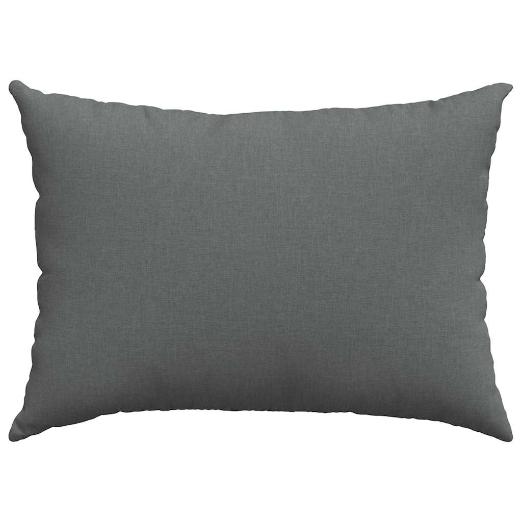 Sofakissen 2 stk. Stoff Dunkelgrau 70 x 50 cm