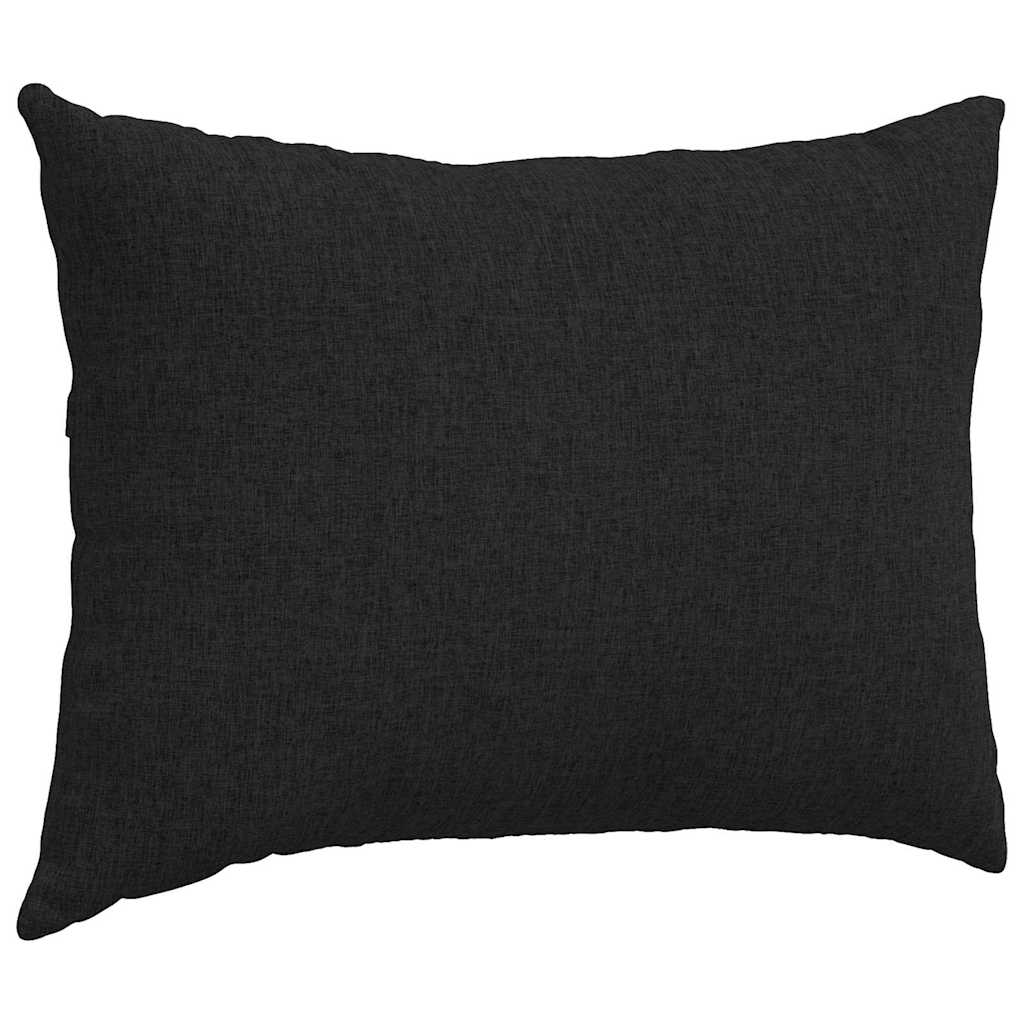 Sofakissen 2 stk. Stoff Schwarz 70 x 50 cm