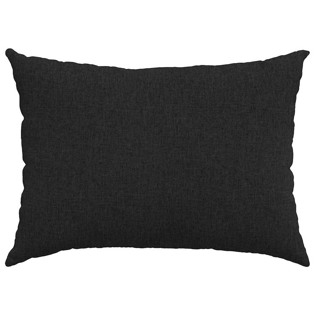 Sofakissen 2 stk. Stoff Schwarz 70 x 50 cm