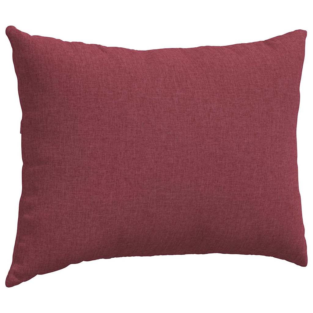 Sofakissen 2 stk. Stoff Weinrot 70 x 50 cm