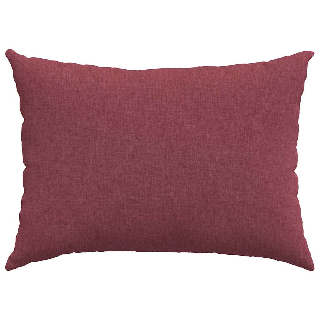 Sofakissen 2 stk. Stoff Weinrot 70 x 50 cm