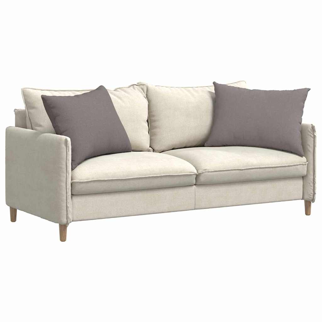 Sofakissen 2 stk. Stoff Taupe 70 x 50 cm