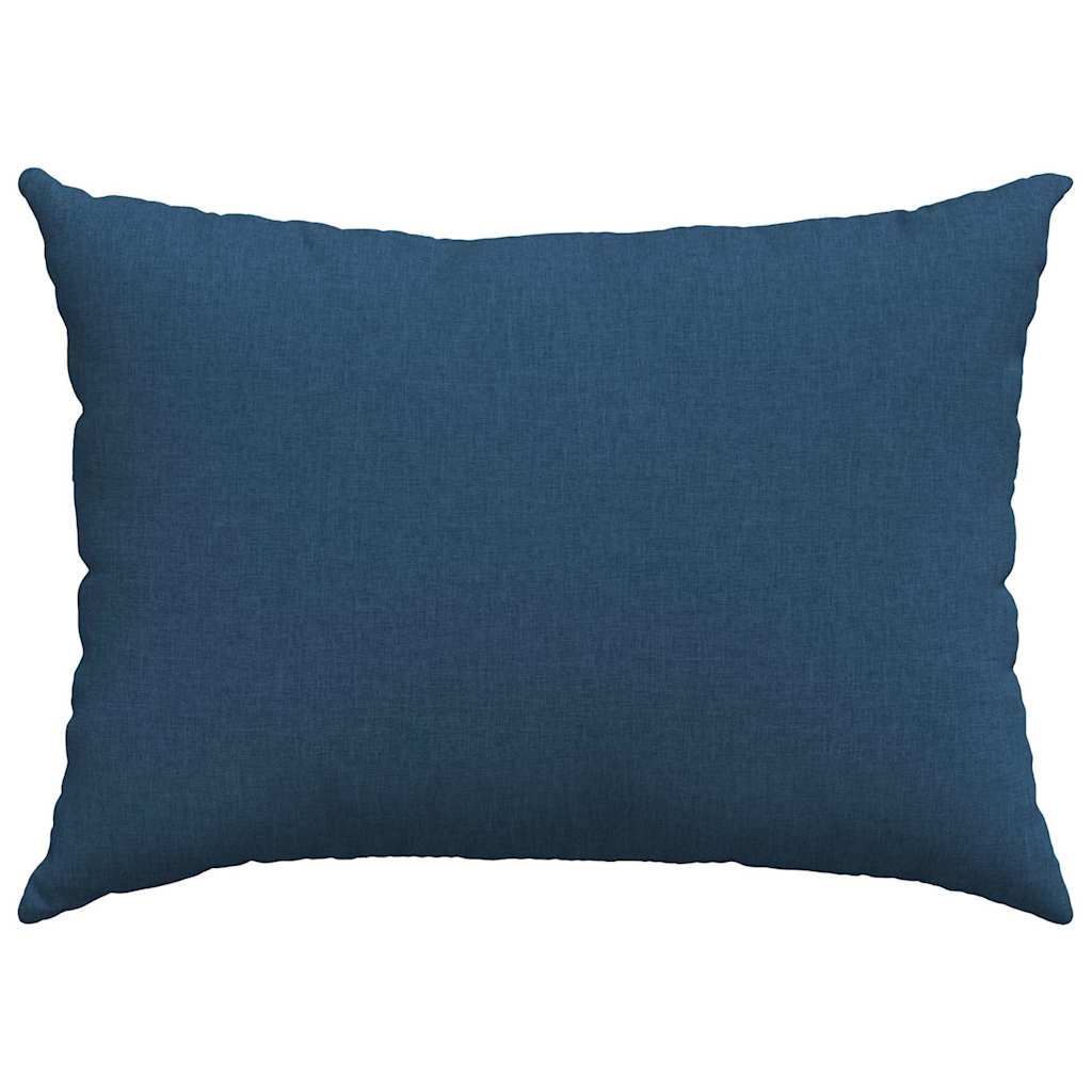 Sofakissen 2 stk. Stoff Blau 70 x 50 cm