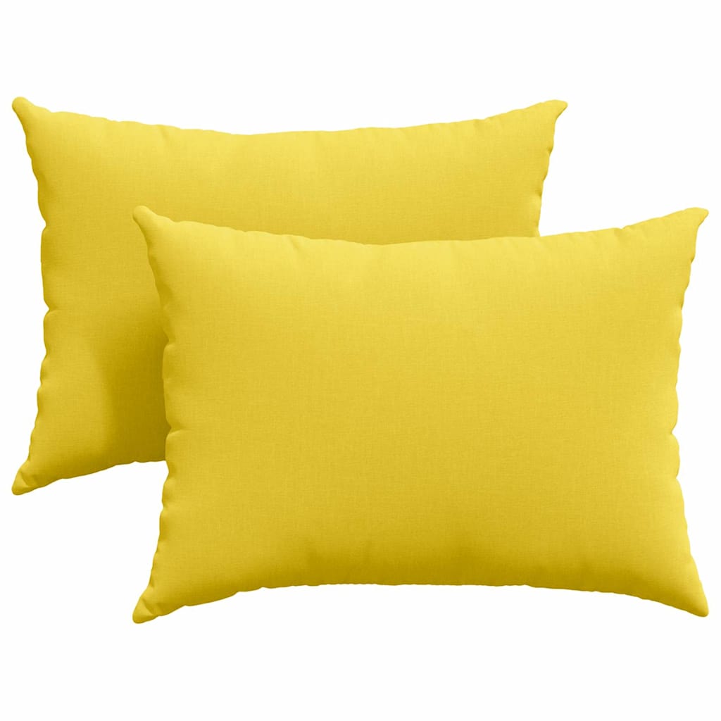 Sofakissen 2 stk. Stoff Helles Gelb 70 x 50 cm