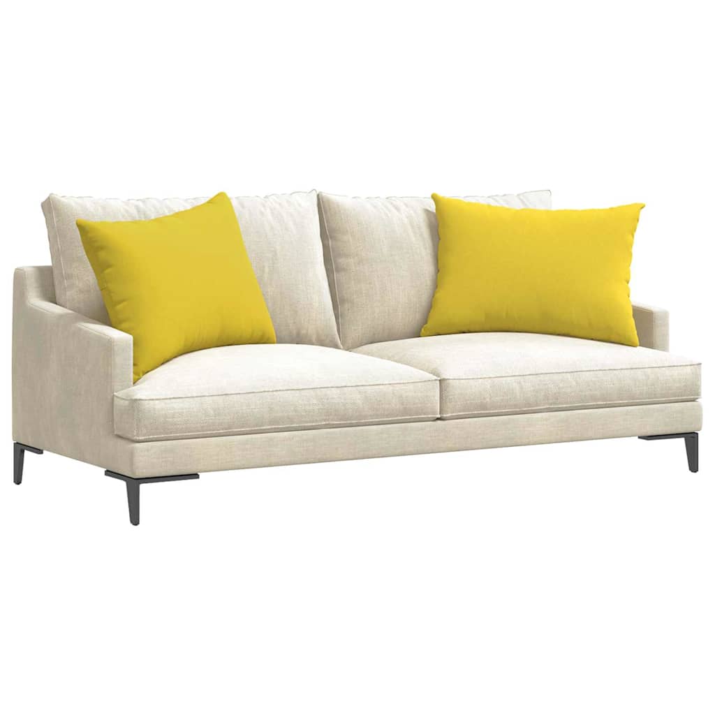 Sofakissen 2 stk. Stoff Helles Gelb 70 x 50 cm