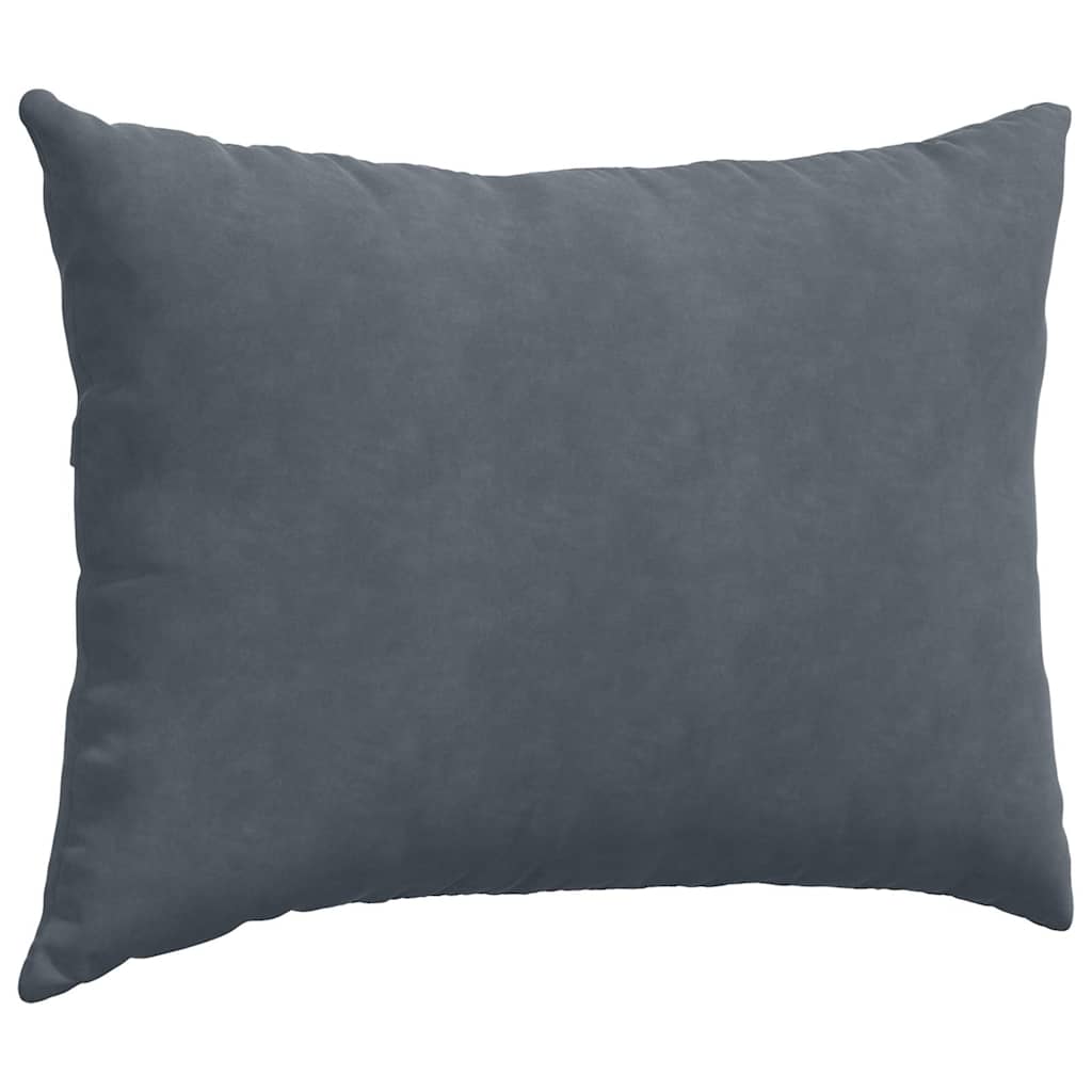 Sofakissen 2 pcs Dunkelgrau 70 x 50 cm Cordstoff