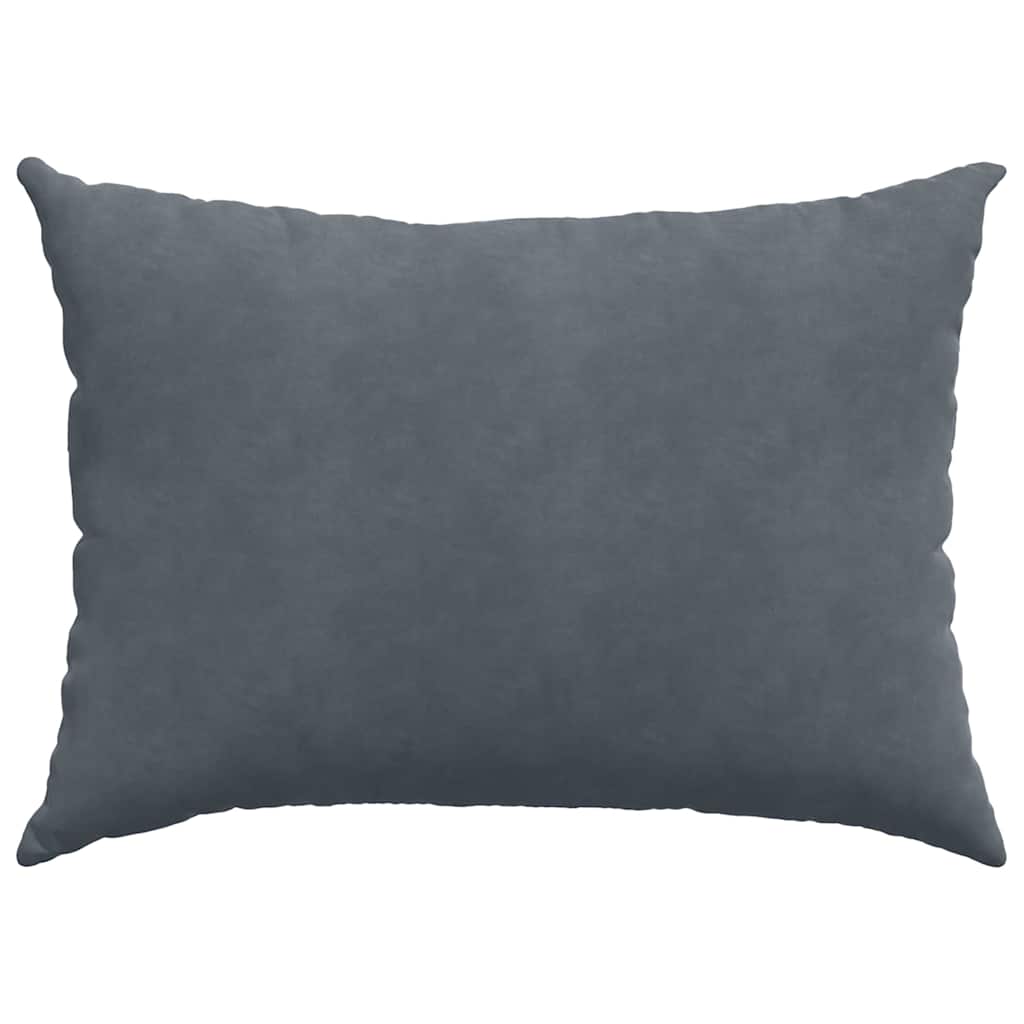 Sofakissen 2 pcs Dunkelgrau 70 x 50 cm Cordstoff
