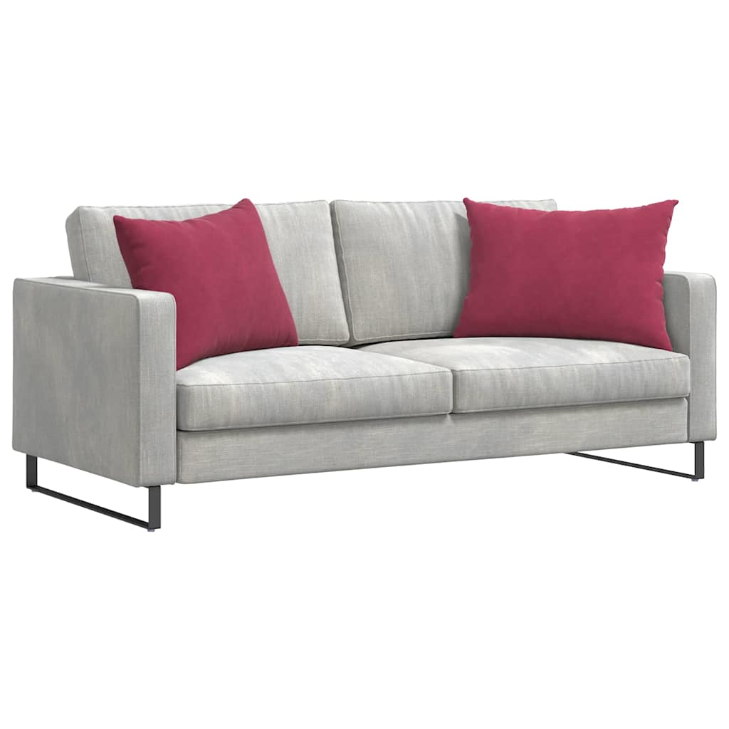 Sofakissen 2 pcs Weinrot 70 x 50 cm Cordstoff