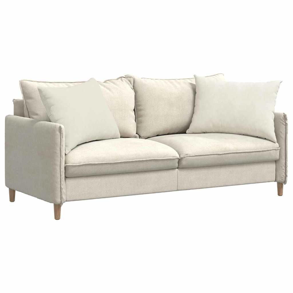 Sofakissen 2 pcs Creme 70 x 50 cm Cordstoff