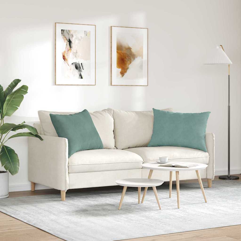 Sofakissen 2 pcs Meergrün 70 x 50 cm Cordstoff