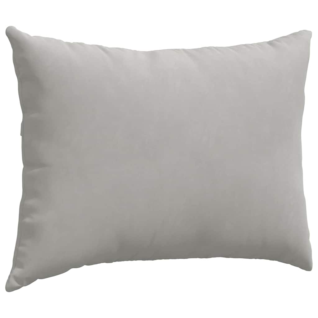 Sofakissen 2 Stk. Stoff Hellgrau 70 x 50 cm