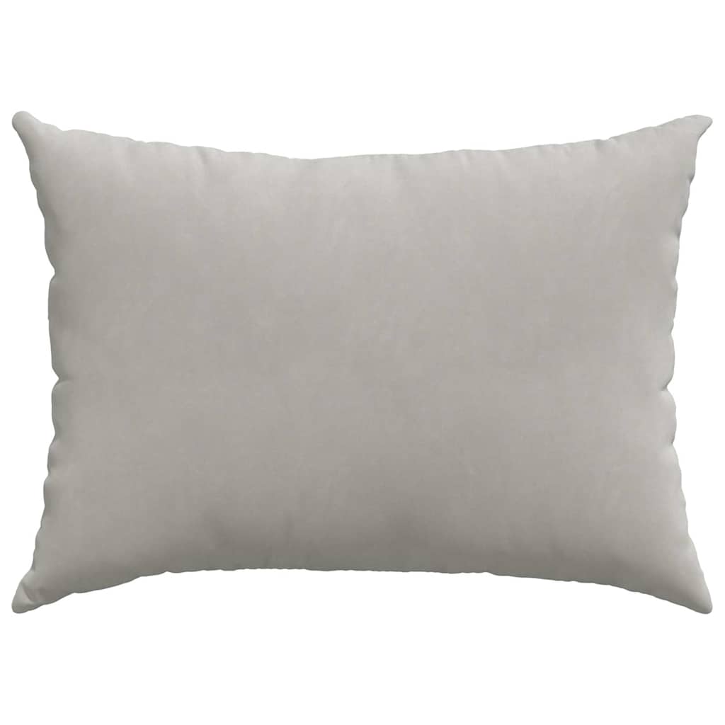 Sofakissen 2 Stk. Stoff Hellgrau 70 x 50 cm