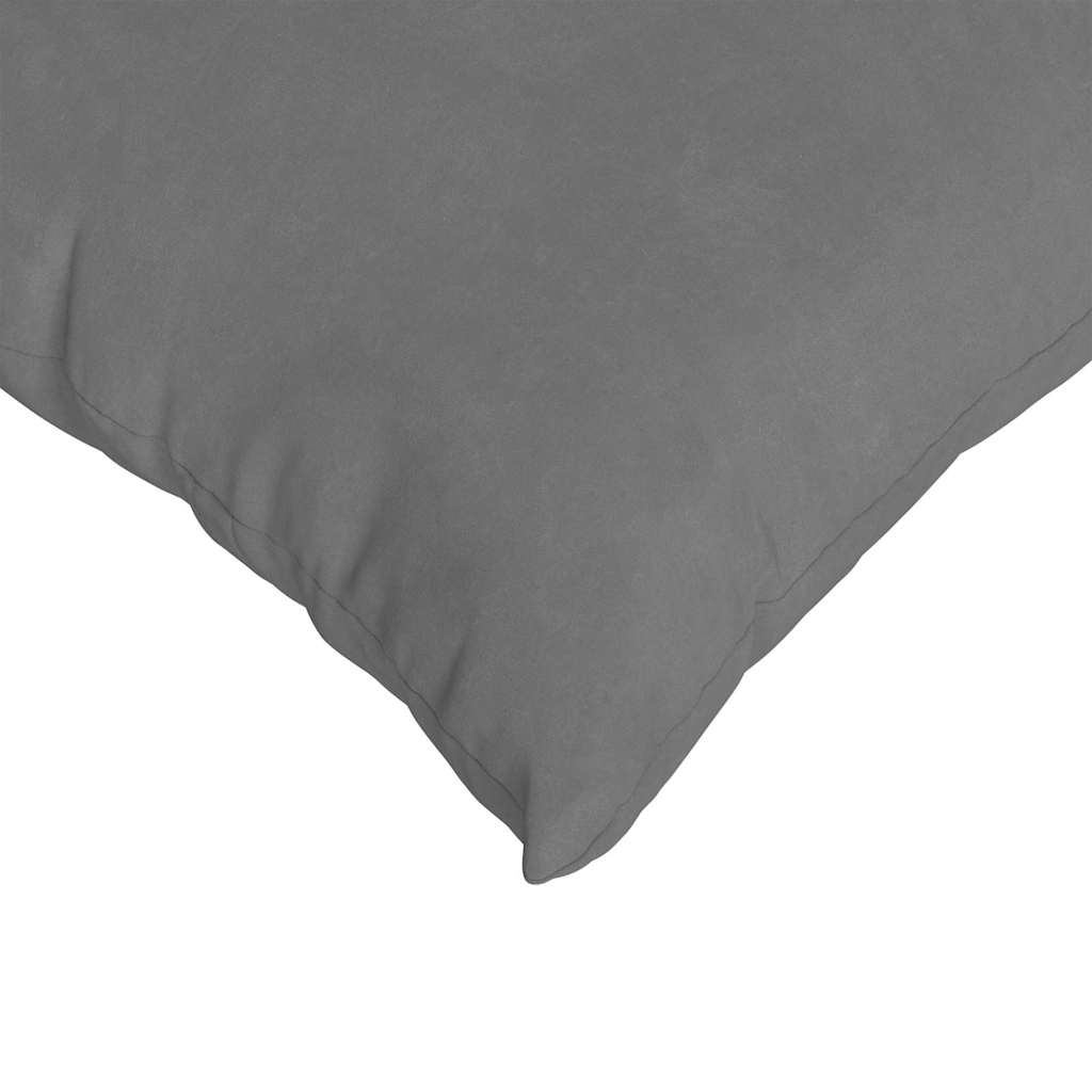 Sofakissen 2 Stk. Stoff Dunkelgrau 70 x 50 cm