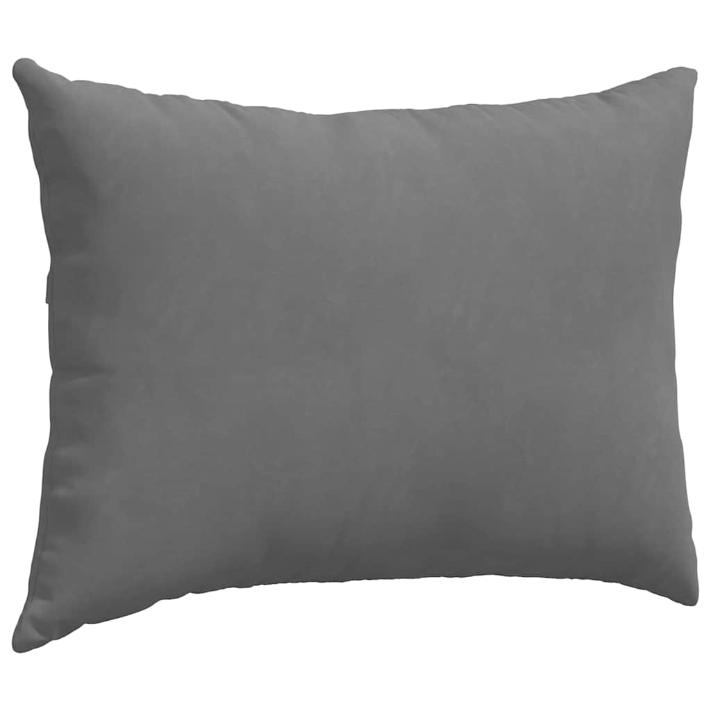Sofakissen 2 Stk. Stoff Dunkelgrau 70 x 50 cm