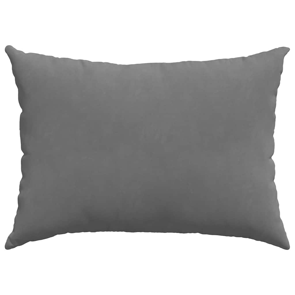 Sofakissen 2 Stk. Stoff Dunkelgrau 70 x 50 cm