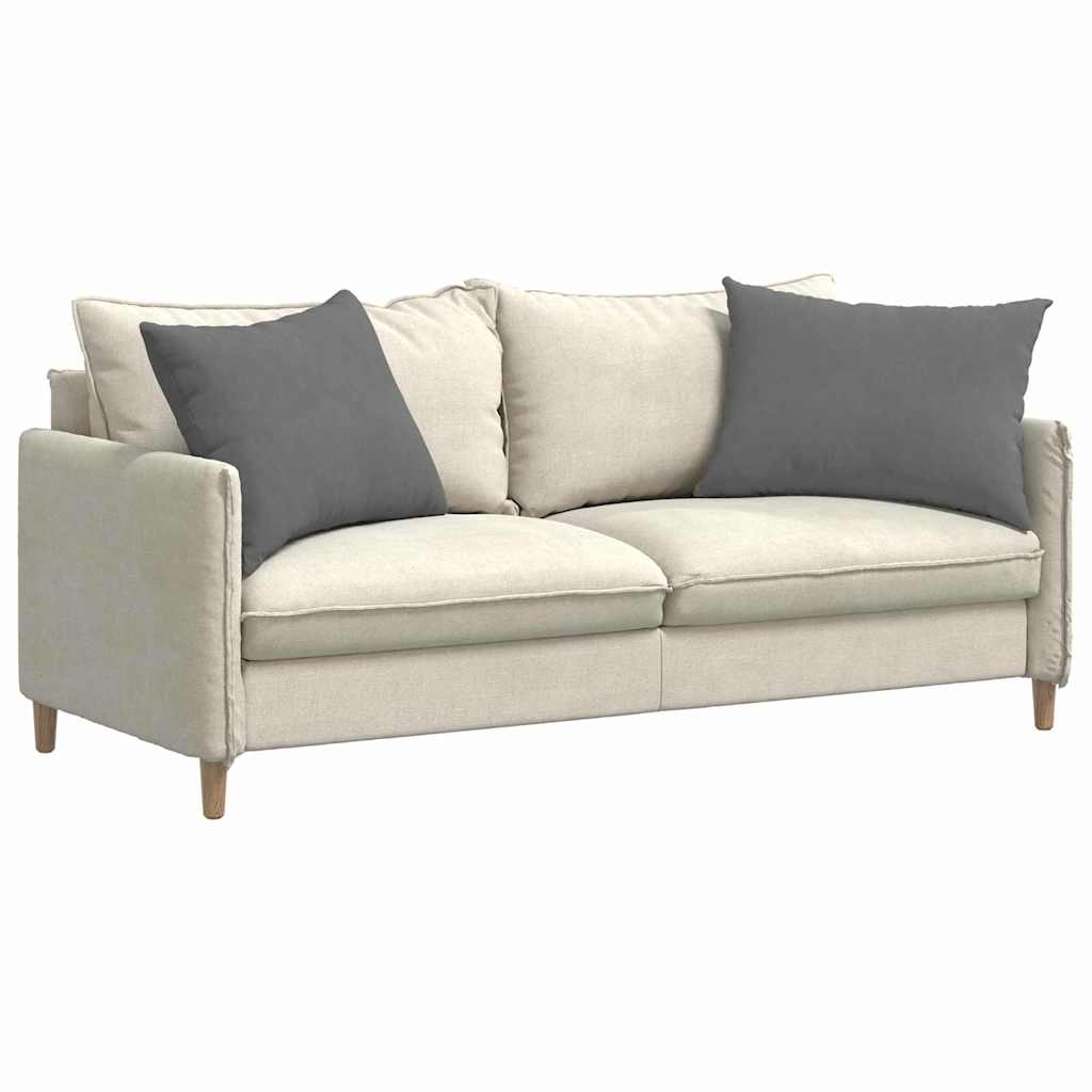 Sofakissen 2 Stk. Stoff Dunkelgrau 70 x 50 cm