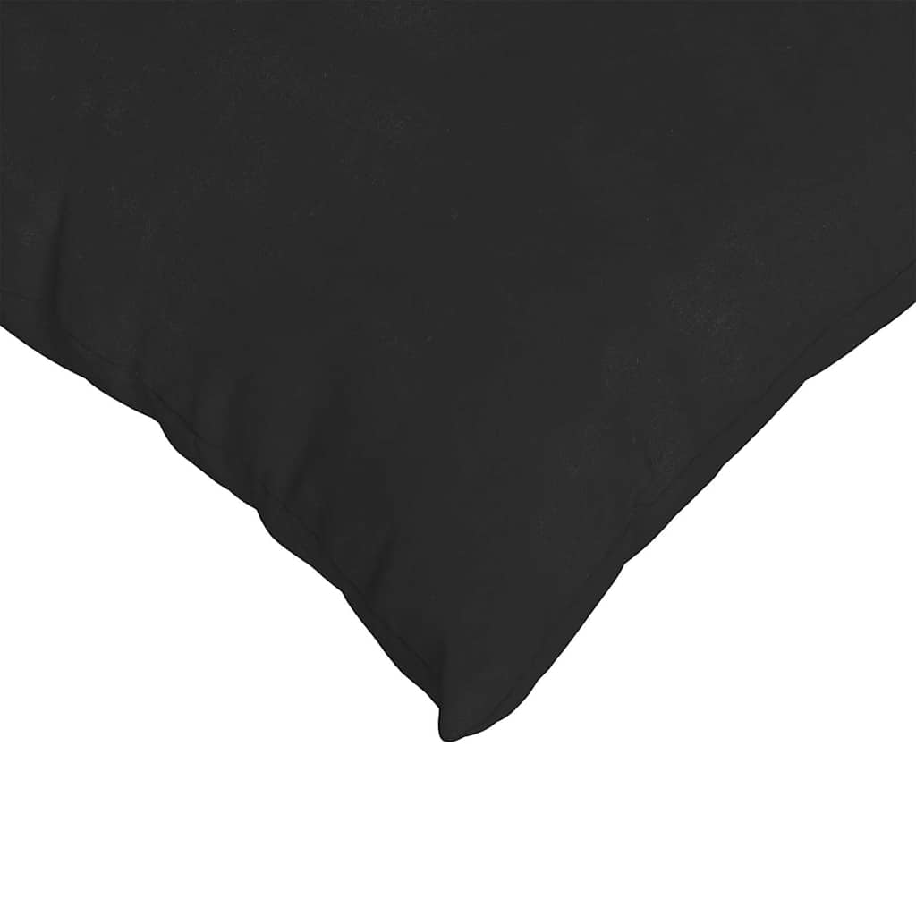 Sofakissen 2 Stk. Stoff Schwarz 70 x 50 cm