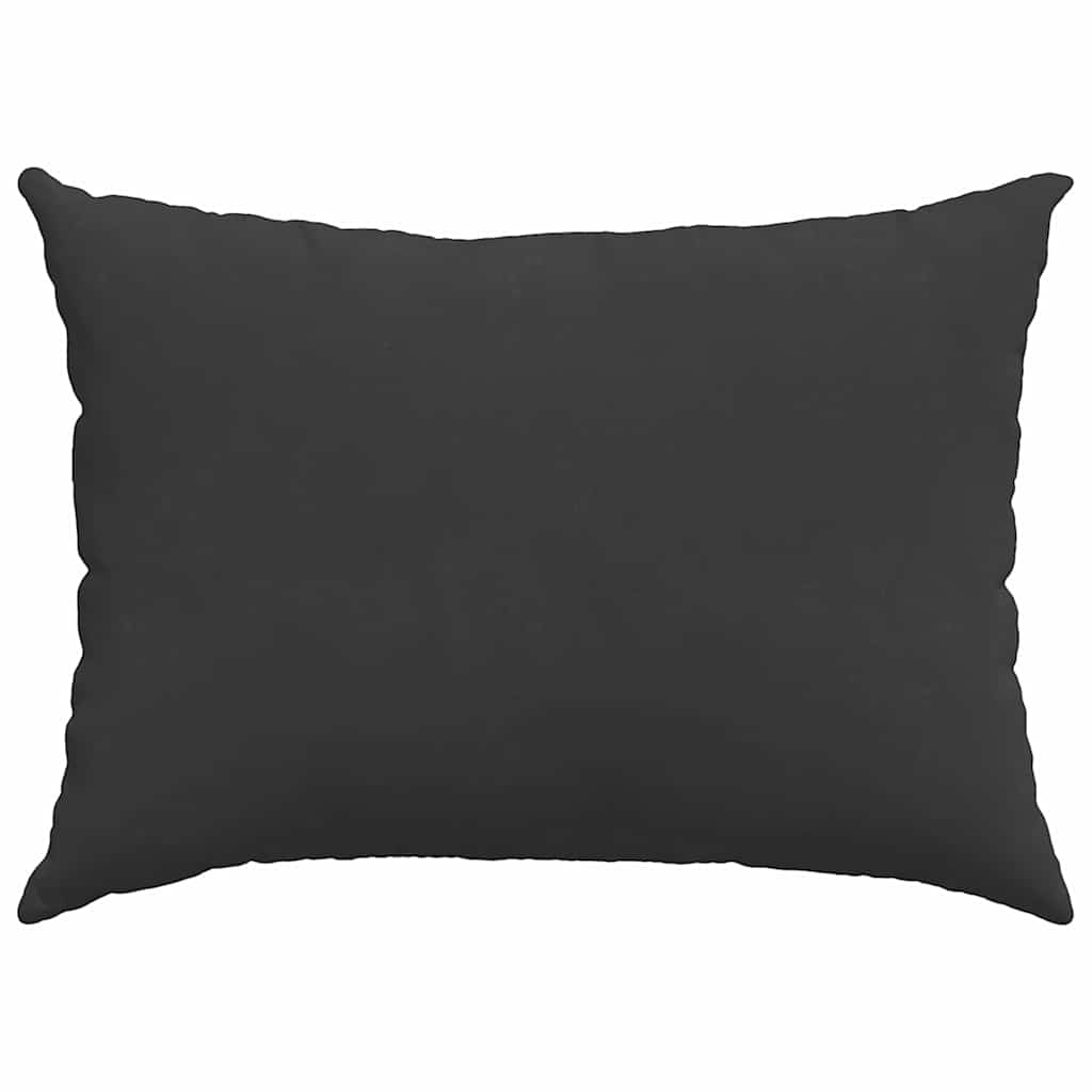 Sofakissen 2 Stk. Stoff Schwarz 70 x 50 cm