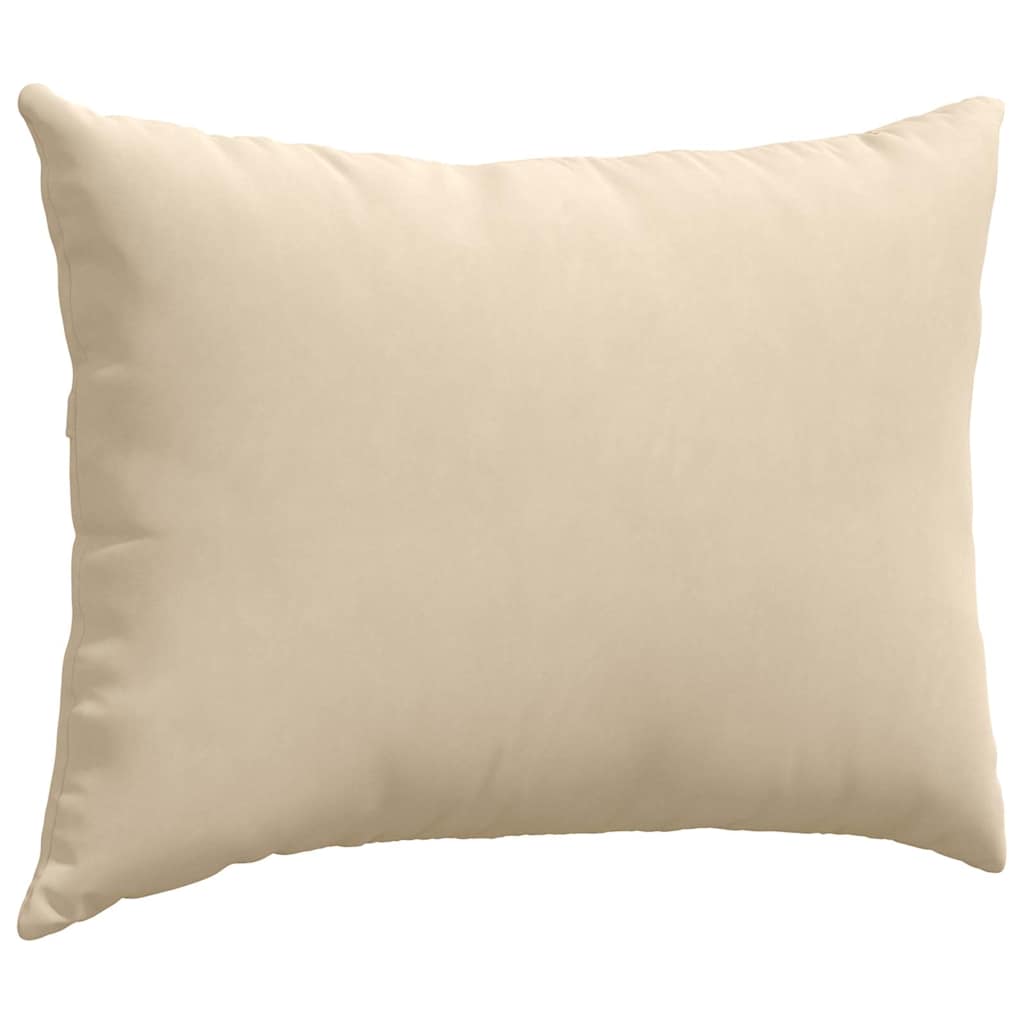 Sofakissen 2 Stk. Stoff Creme 70 x 50 cm