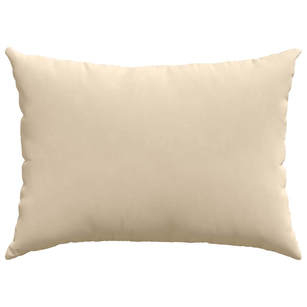 Sofakissen 2 Stk. Stoff Creme 70 x 50 cm