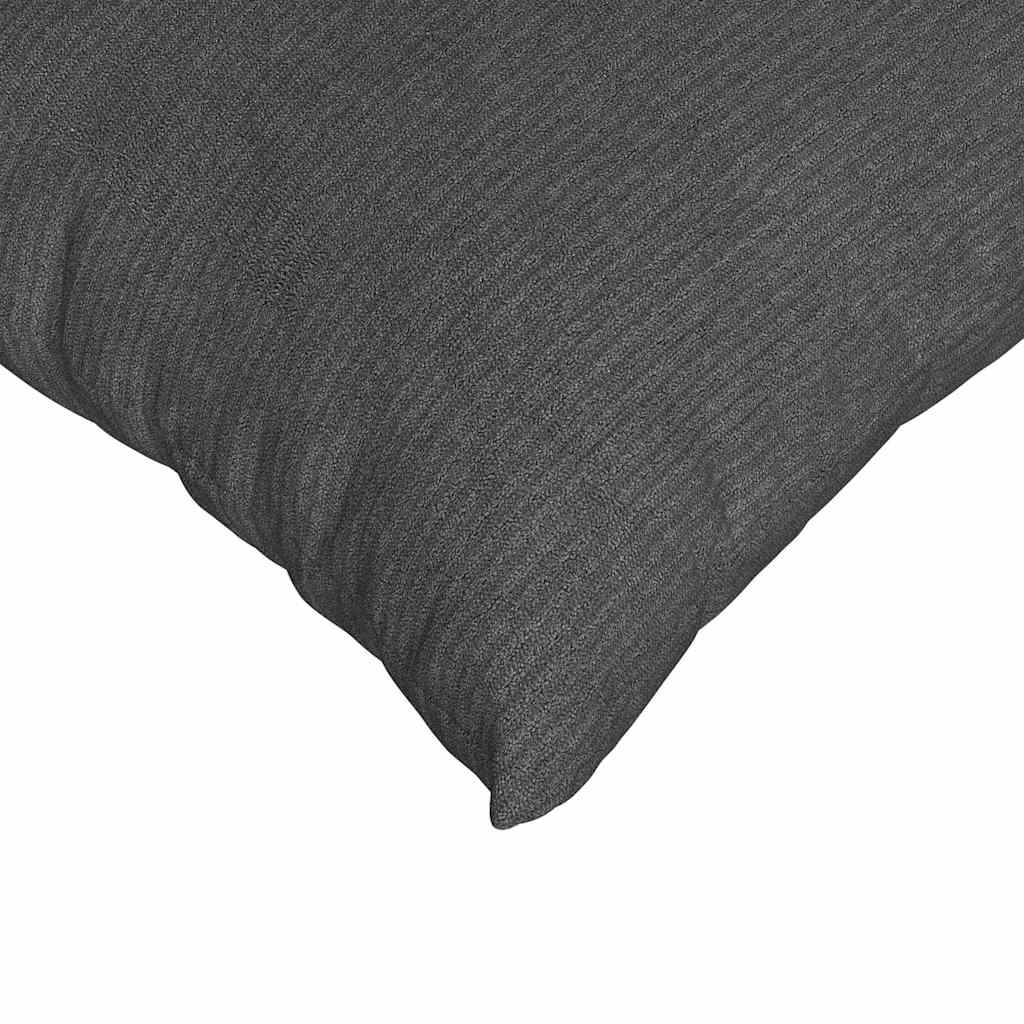 Sofakissen 2 pcs Dunkelgrau 70 x 50 cm Cordstoff