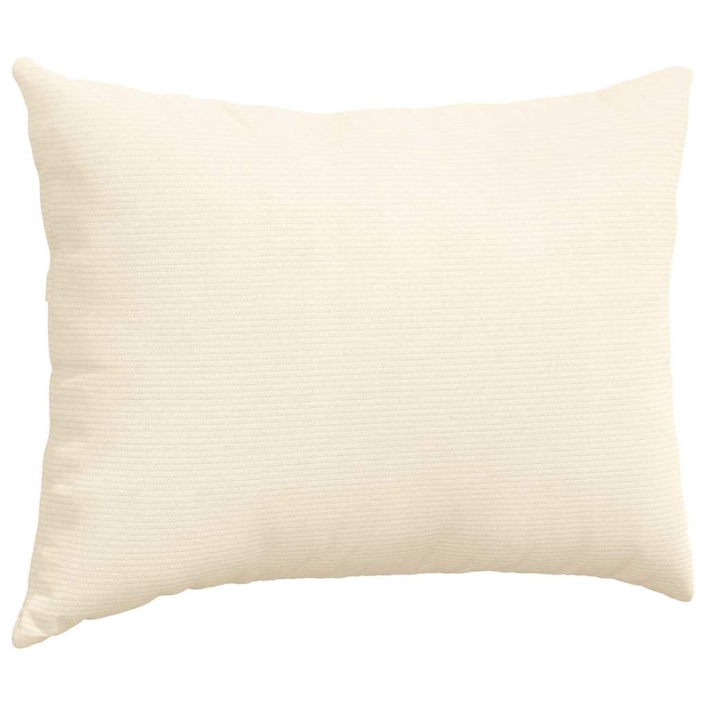 Sofakissen 2 pcs Creme 70 x 50 cm Cordstoff