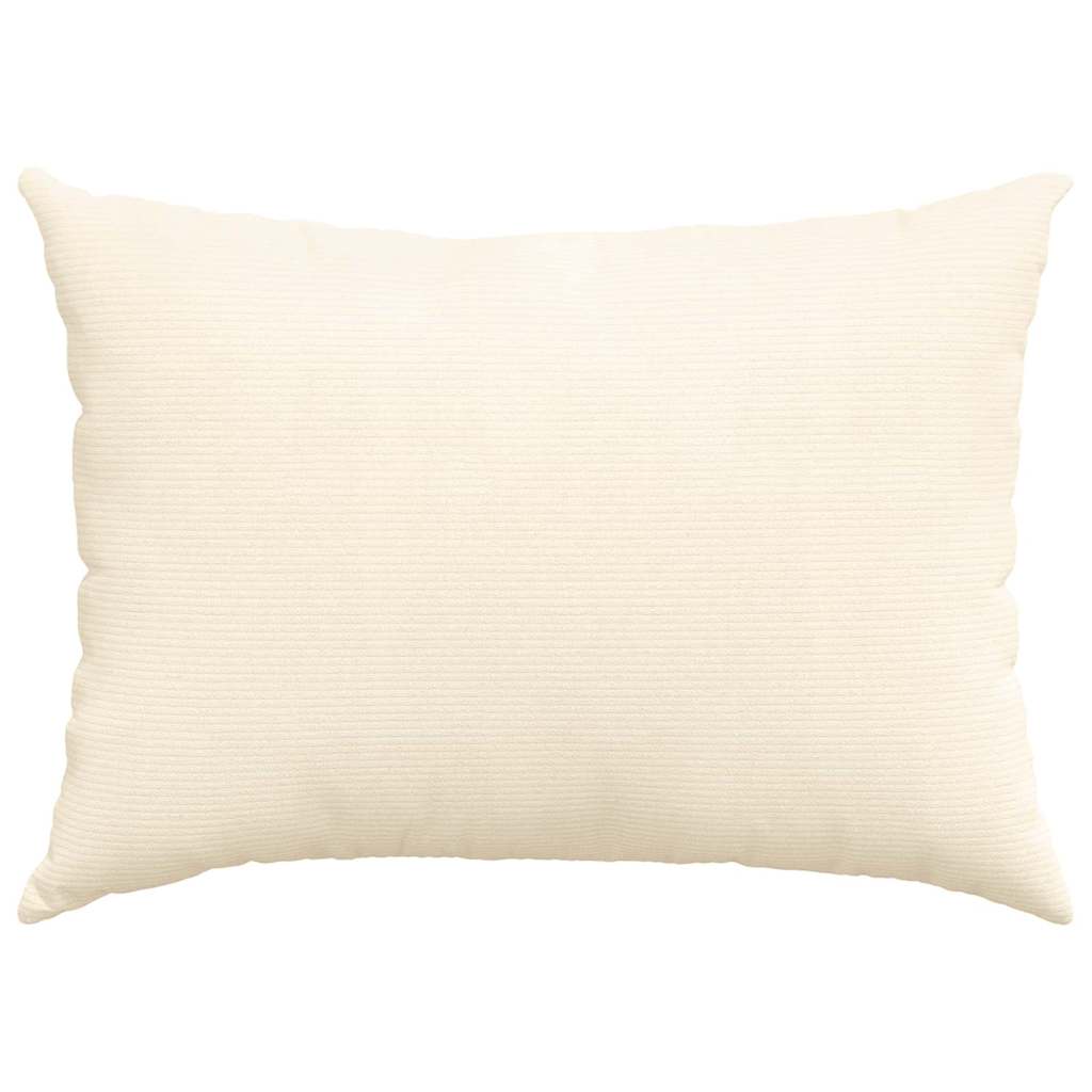 Sofakissen 2 pcs Creme 70 x 50 cm Cordstoff