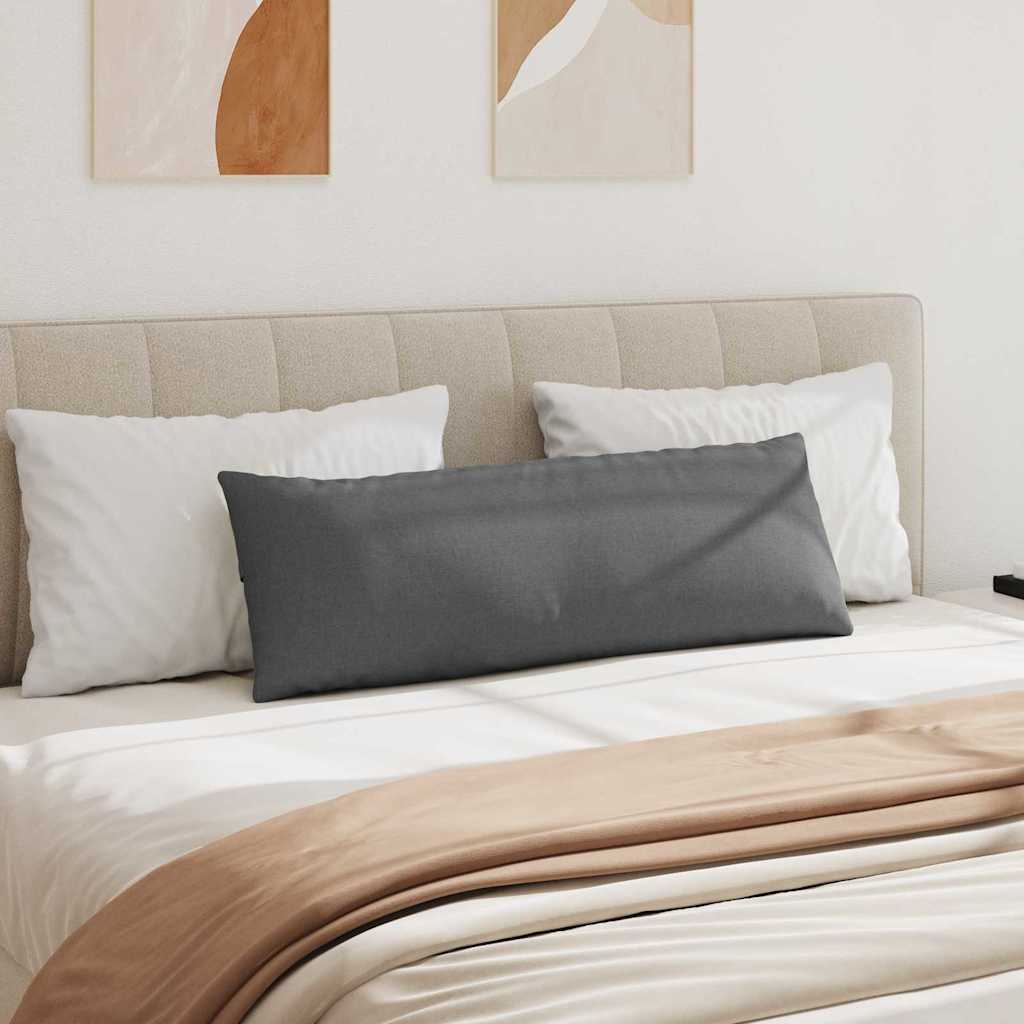 Sofakissen 2 stk. Stoff Dunkelgrau 120 x 40 cm