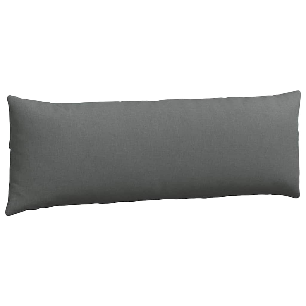 Sofakissen 2 stk. Stoff Dunkelgrau 120 x 40 cm