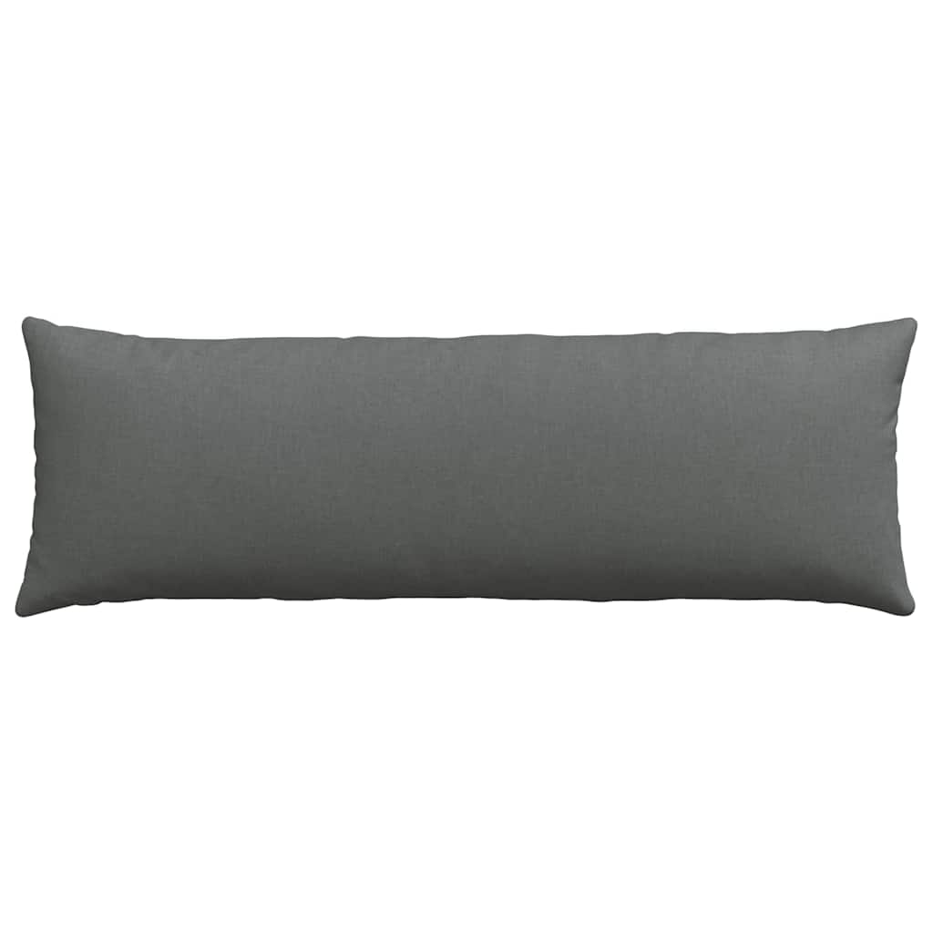 Sofakissen 2 stk. Stoff Dunkelgrau 120 x 40 cm