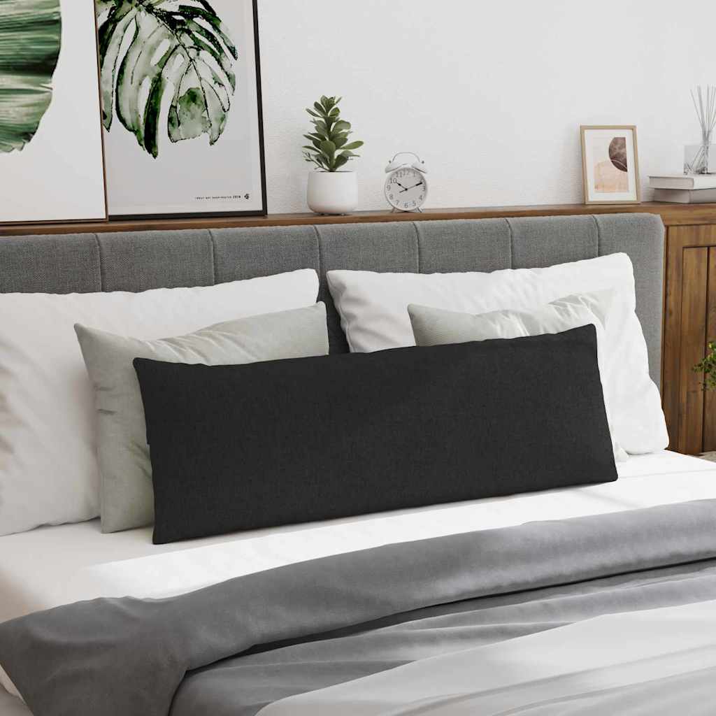 Sofakissen 2 stk. Stoff Schwarz 120 x 40 cm