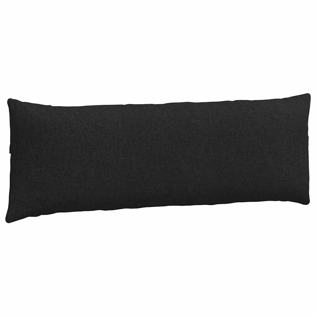 Sofakissen 2 stk. Stoff Schwarz 120 x 40 cm