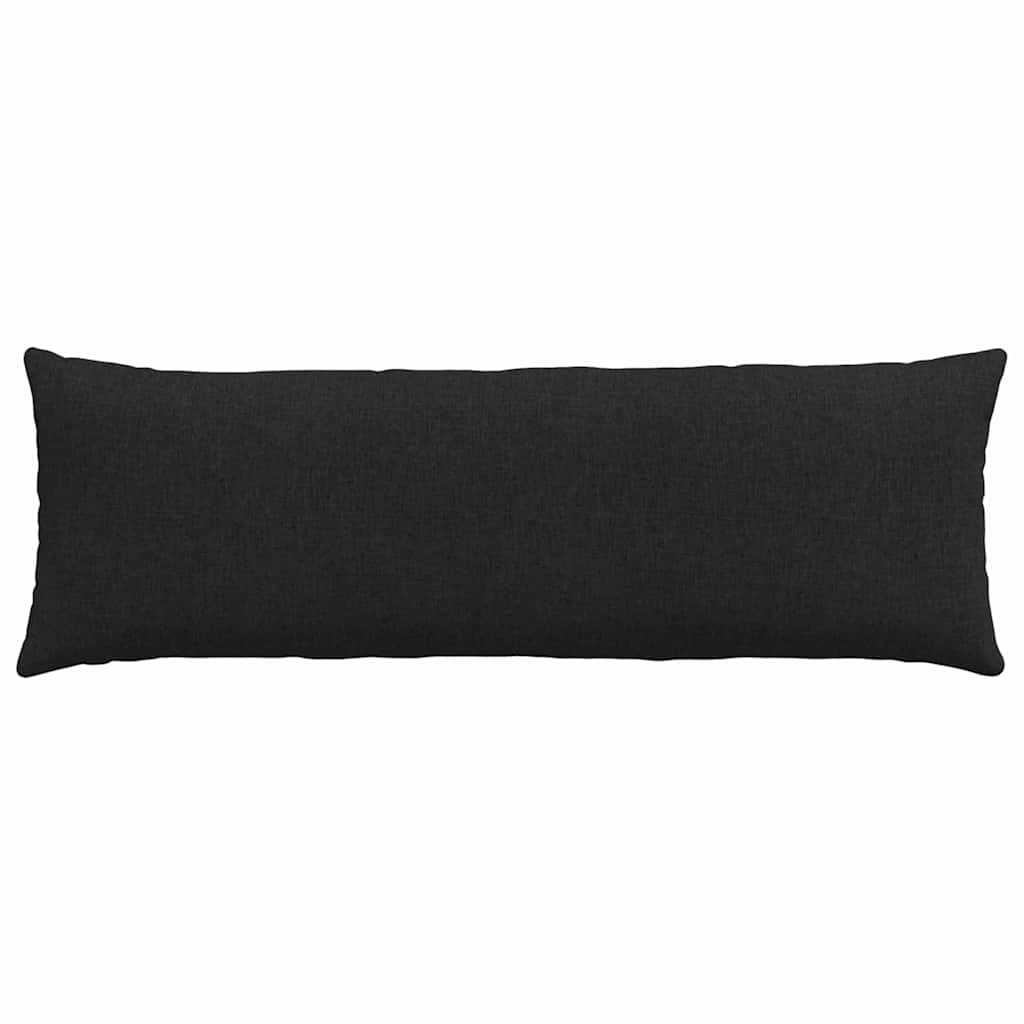 Sofakissen 2 stk. Stoff Schwarz 120 x 40 cm