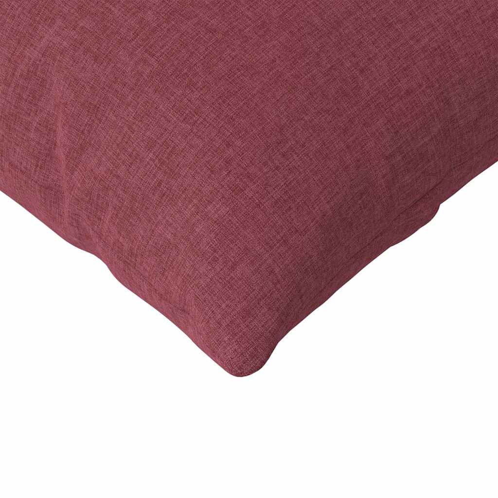 Sofakissen 2 stk. Stoff Weinrot 120 x 40 cm