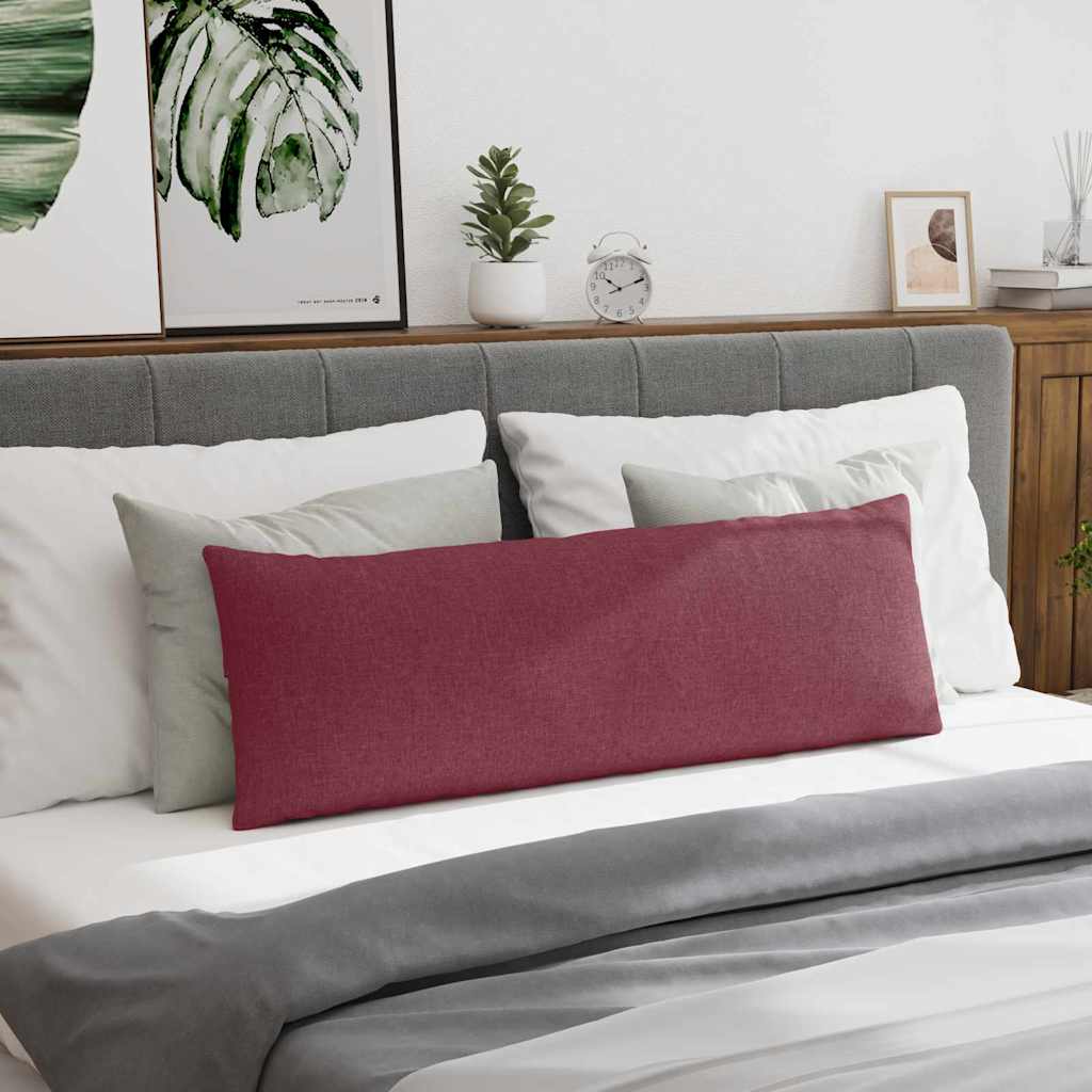 Sofakissen 2 stk. Stoff Weinrot 120 x 40 cm