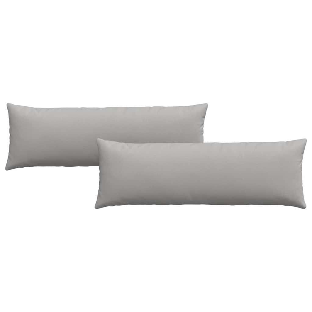 Sofakissen 2 stk. Stoff Wolkengrau 120 x 40 cm