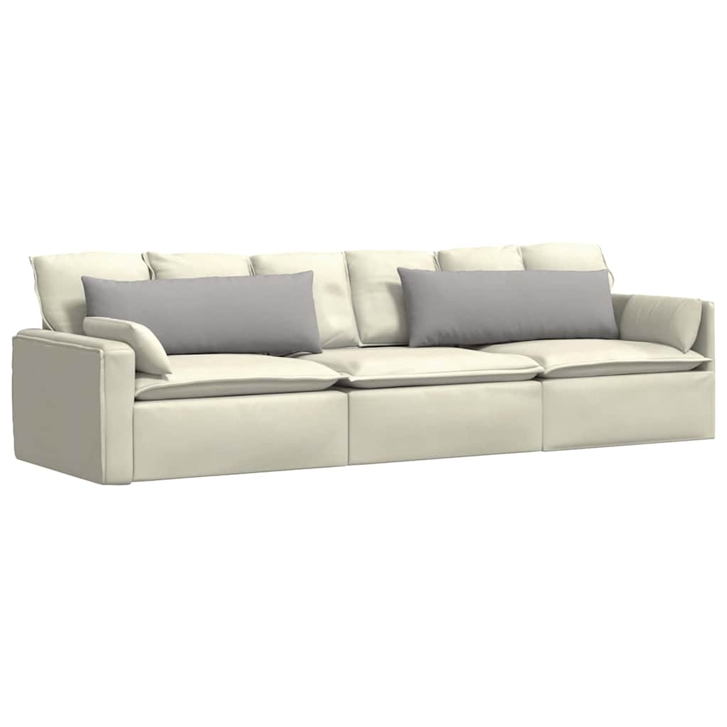 Sofakissen 2 stk. Stoff Wolkengrau 120 x 40 cm
