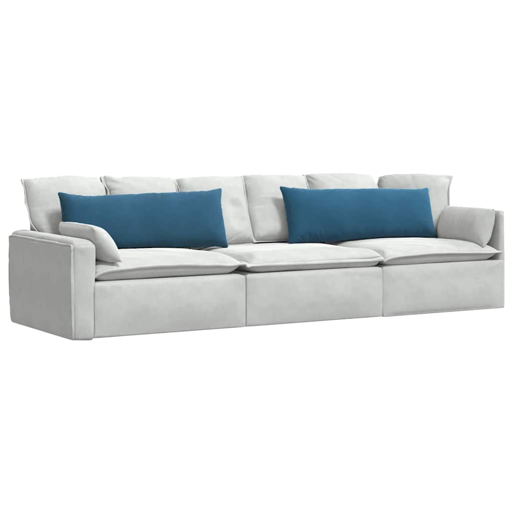 Sofakissen 2 pcs Blau 120 x 40 cm Cordstoff