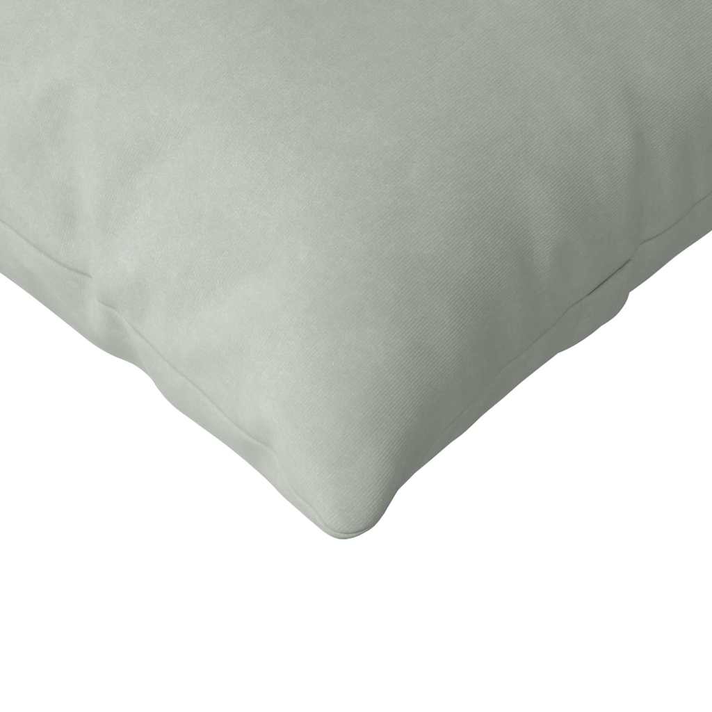 Sofakissen 2 pcs Hellgrau 120 x 40 cm Cordstoff