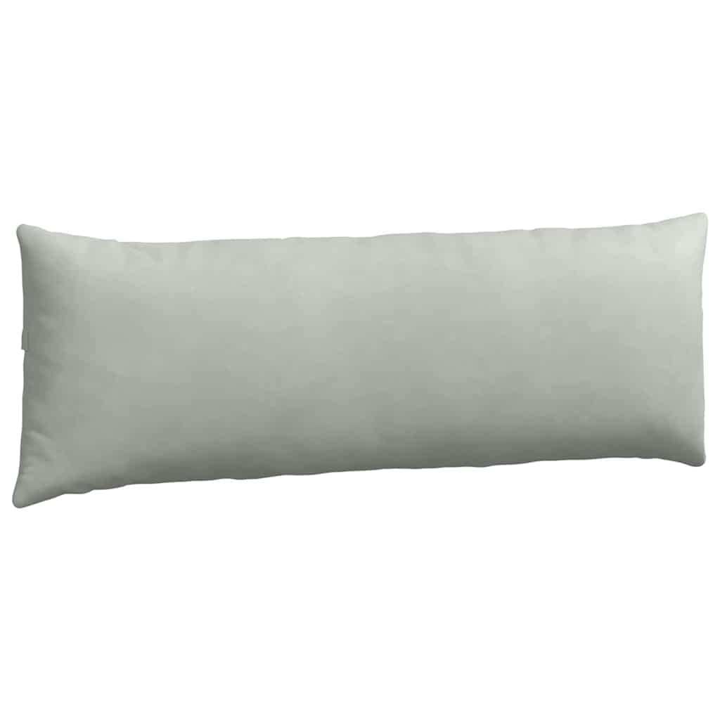 Sofakissen 2 pcs Hellgrau 120 x 40 cm Cordstoff